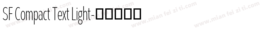 SF Compact Text Light字体转换